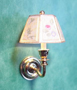 Wall Sconce with Shade, floral, non-working